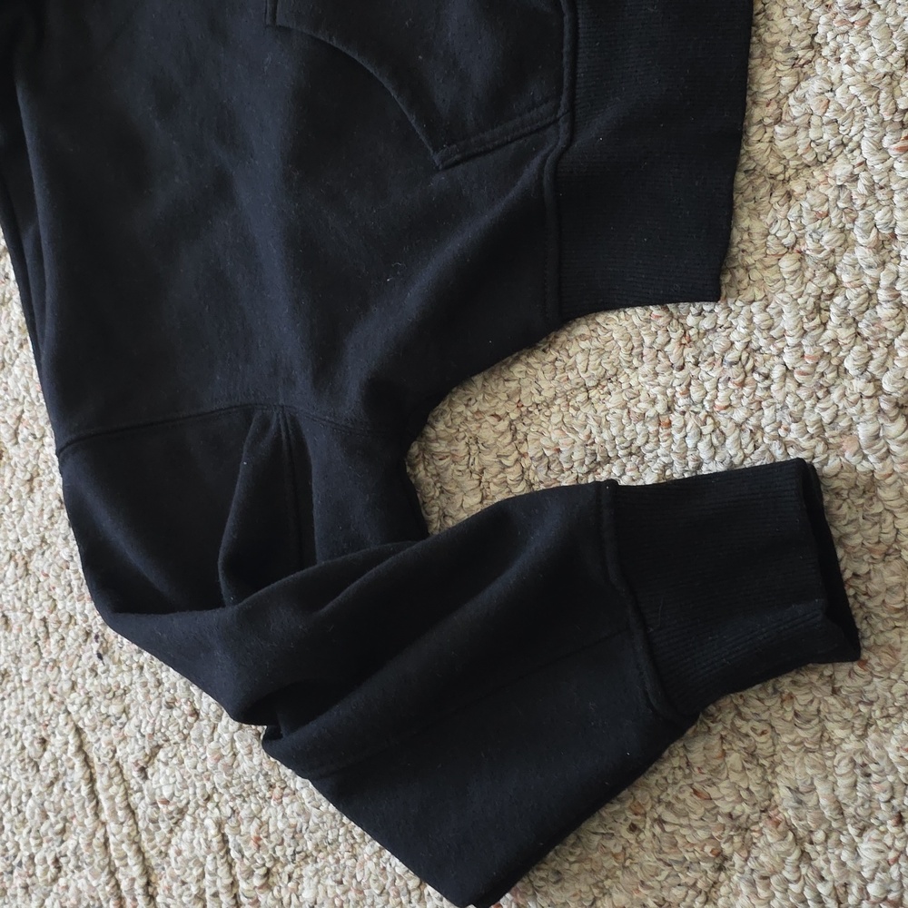 Garage Black Cropped Zip Hoodie Size Large - Picture 3 of 9